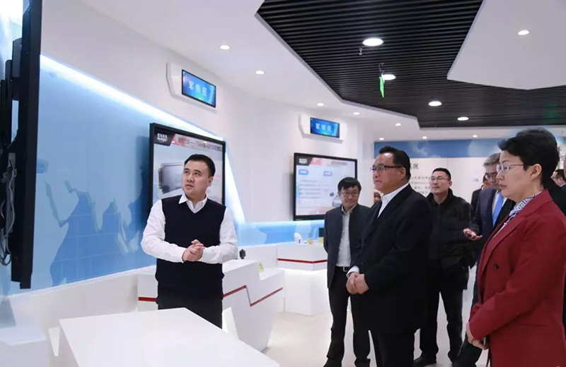 山东省济南市市委副书记,市长孙述涛一行 莅临雷科防务调研并指导工作